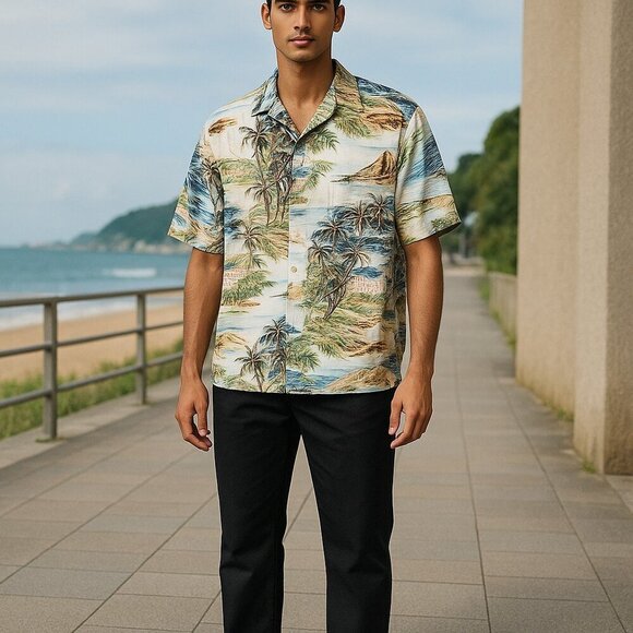 Reyn Spooner Island Time Shirt - Southern Tide Performance Top - Men's Casual - Picture 3 of 5